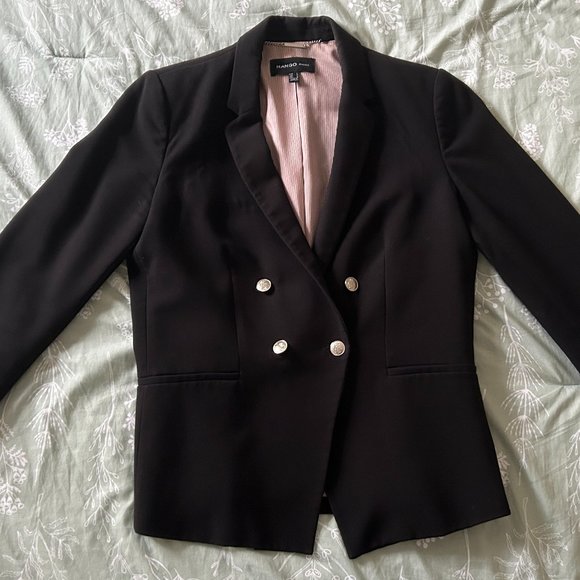 Mango Basics, size M, Double Breasted Jacket in Black, used - Picture 5 of 7